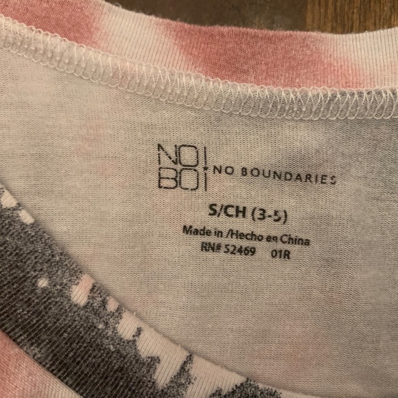 Women's Pink Tie Dyed BLESSED Graphic Tee Shirt Size Small Cinch Bottom - Picture 7 of 7